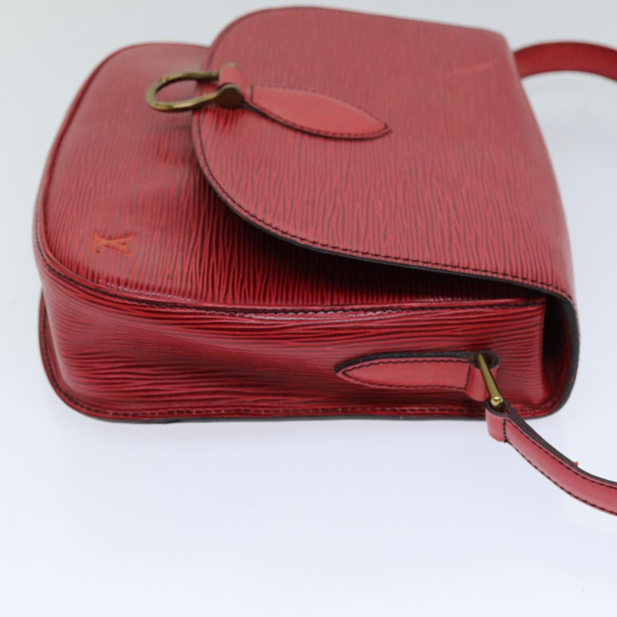 LOUIS VUITTON Epi Saint Cloud GM Shoulder Bag Red M52197 LV 76052