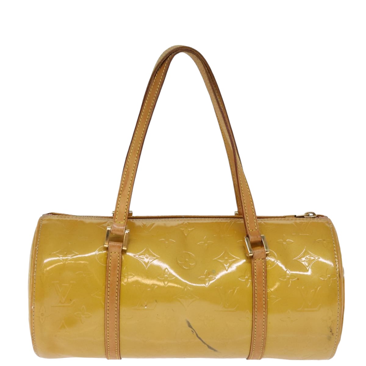 LOUIS VUITTON Monogram Vernis Bedford Hand Bag Beige M91006 LV 76054