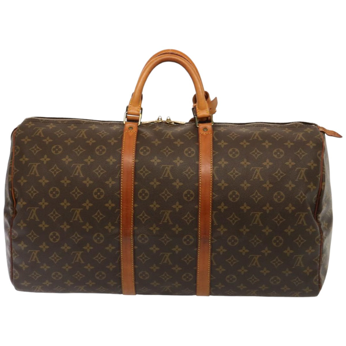 LOUIS VUITTON Monogram Keepall 55 Boston Bag M41424 LV 76066
