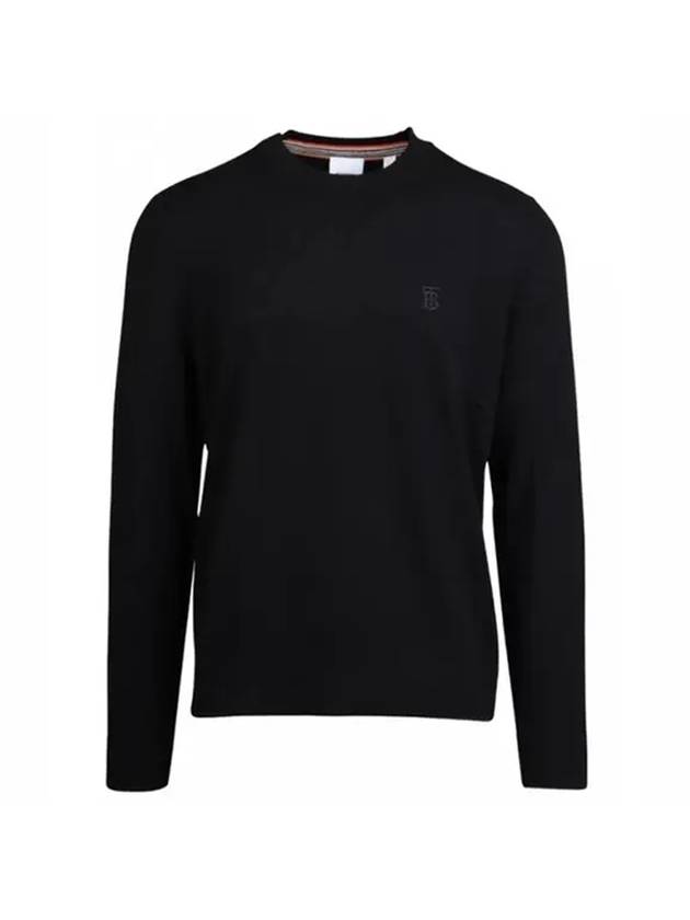Burberry Monogram Cashmere Knit Top Black