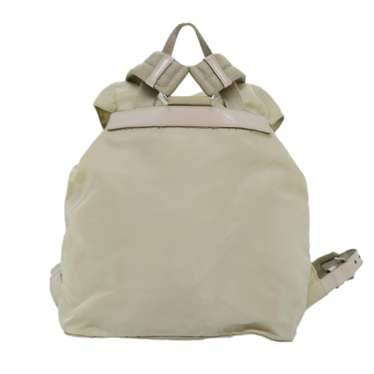PRADA Backpack Nylon Cream 76124