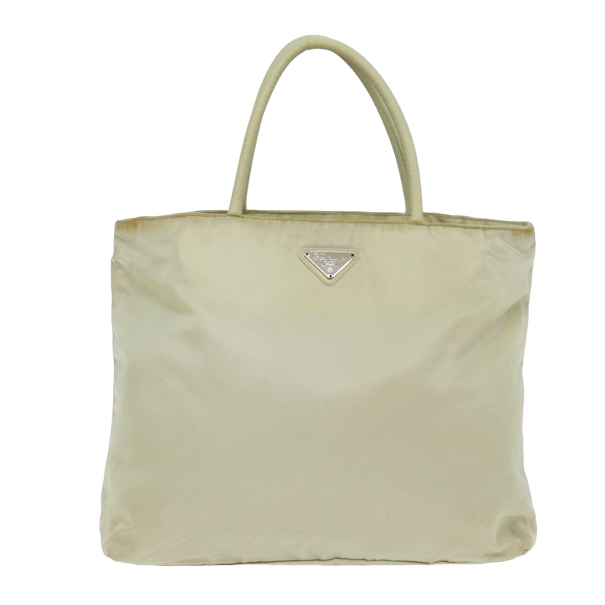 PRADA Tote Bag Nylon Cream 76177