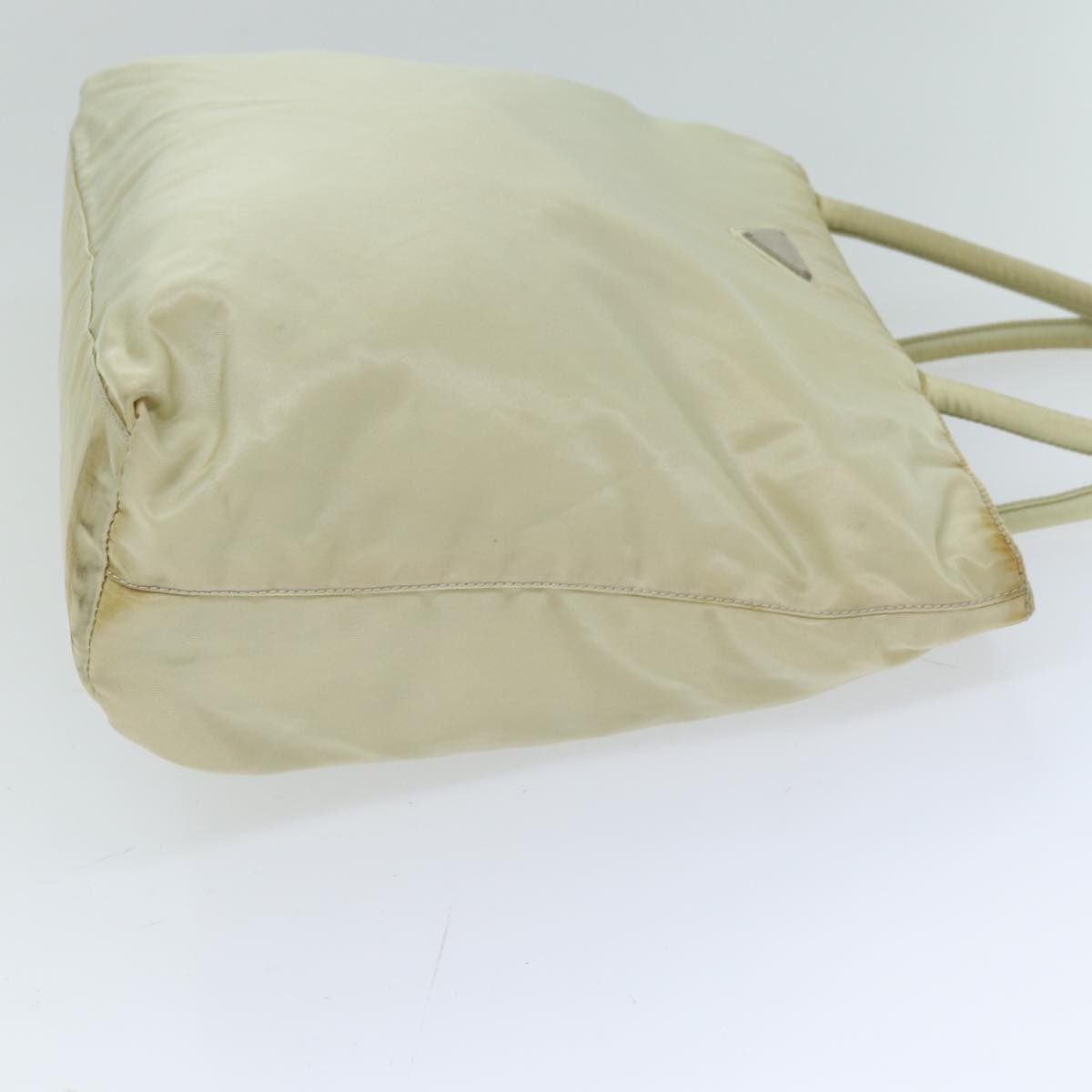 PRADA Tote Bag Nylon Cream 76177