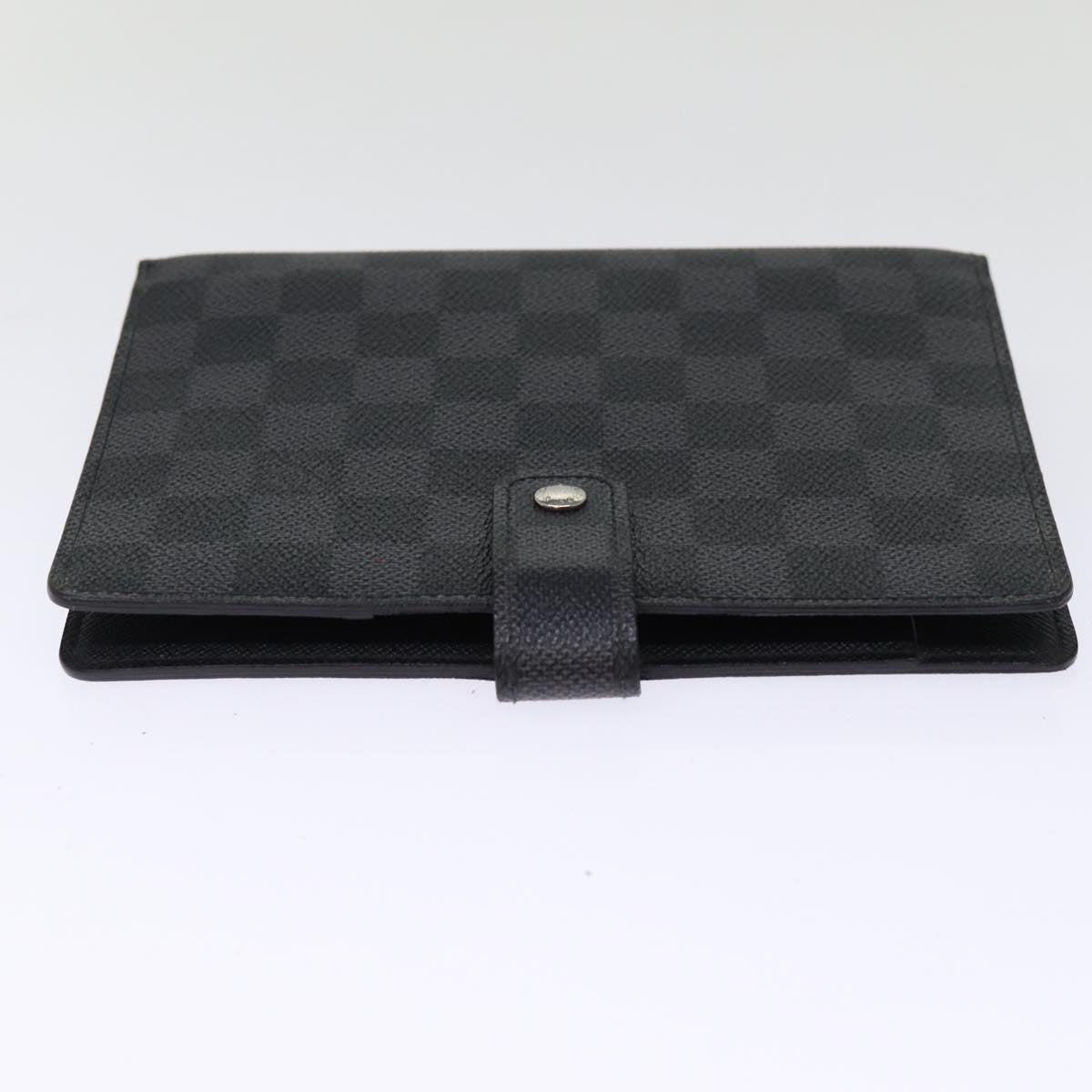 LOUIS VUITTON Damier Graphite Agenda MM Day Planner Cover R20242 LV 76213
