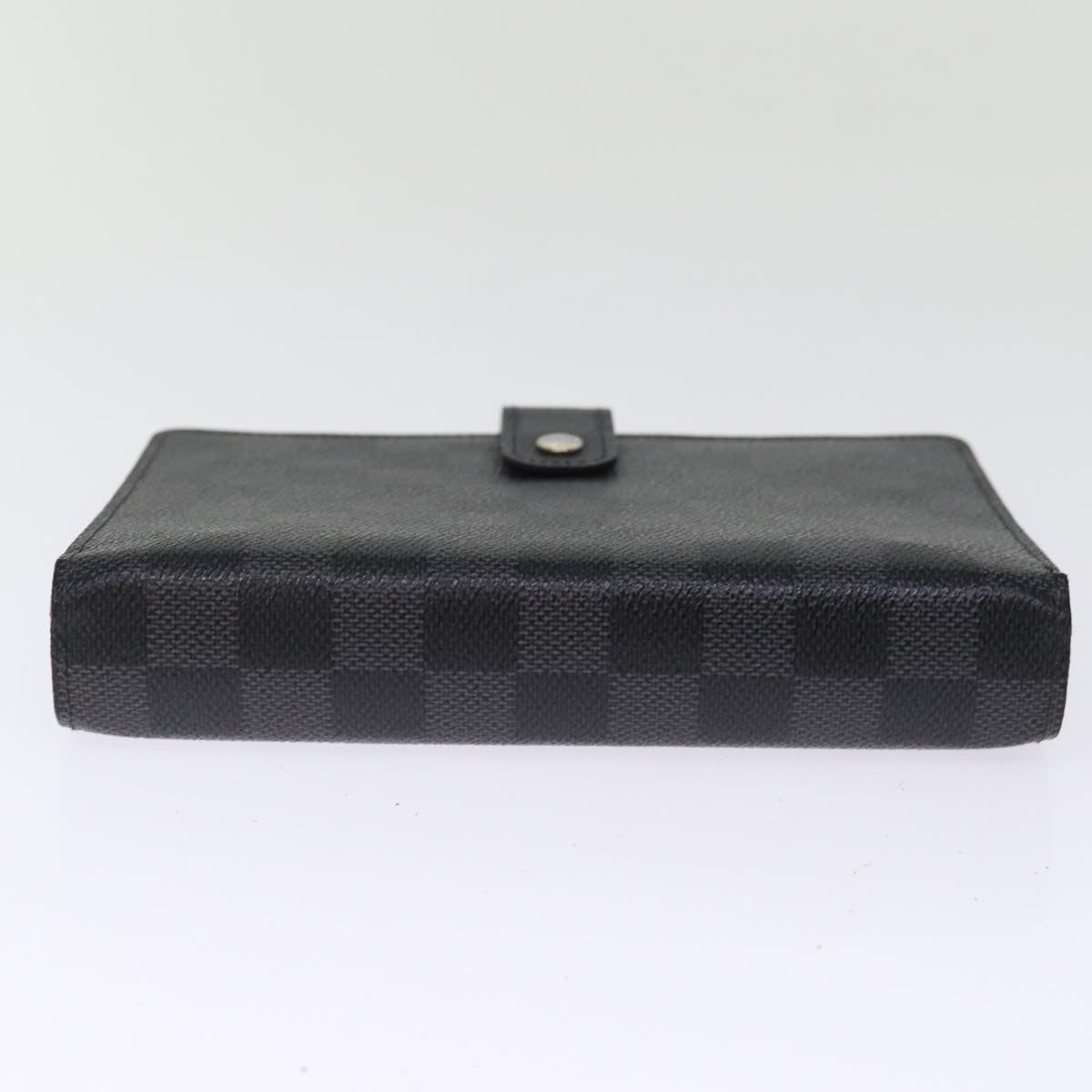 LOUIS VUITTON Damier Graphite Agenda MM Day Planner Cover R20242 LV 76213