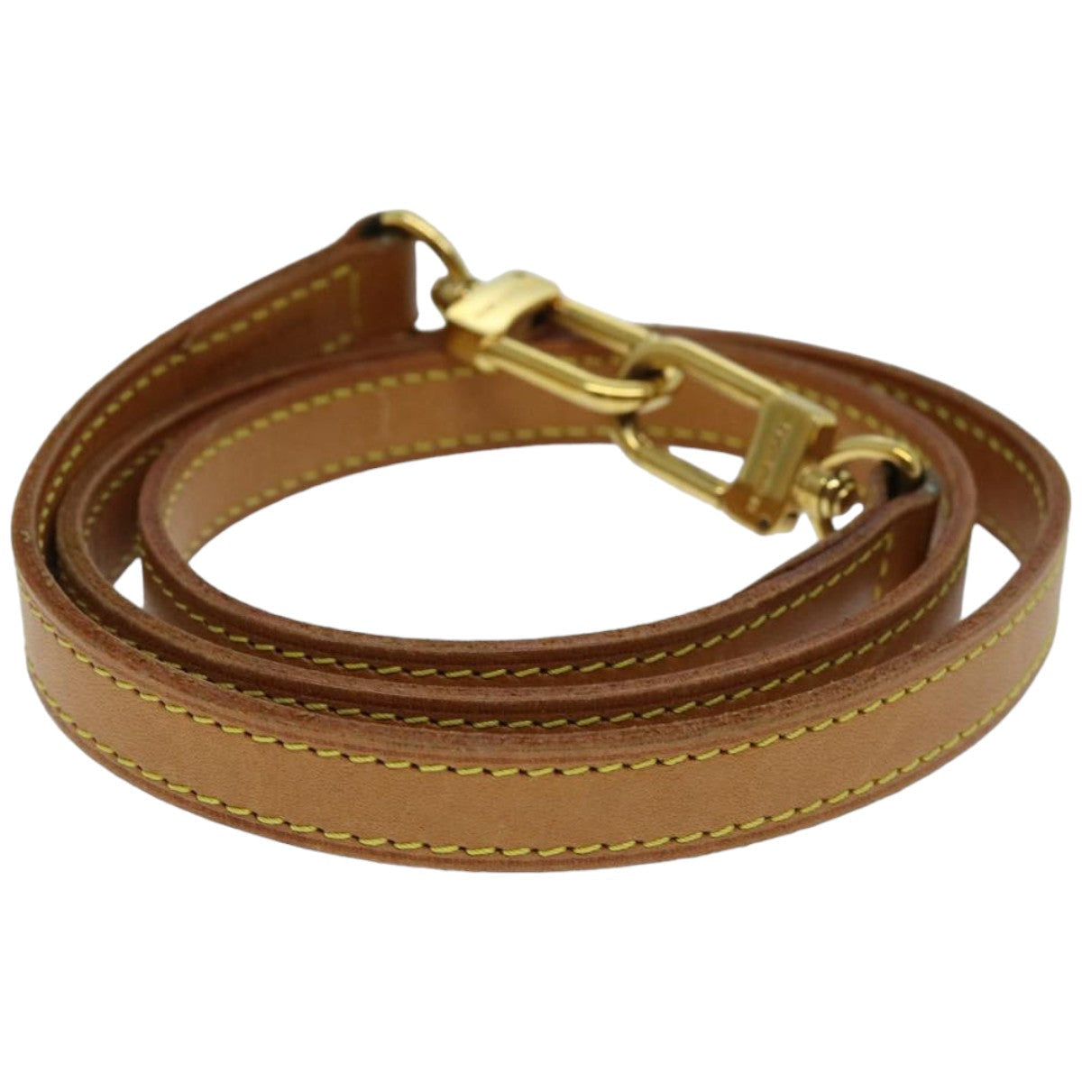 LOUIS VUITTON Shoulder Strap Leather 35.8"" Beige LV 76423