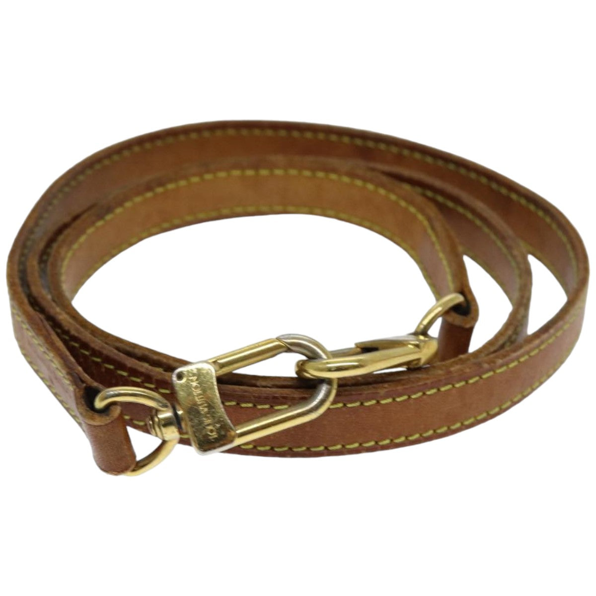 LOUIS VUITTON Shoulder Strap Leather 36.6"" Beige LV 76425
