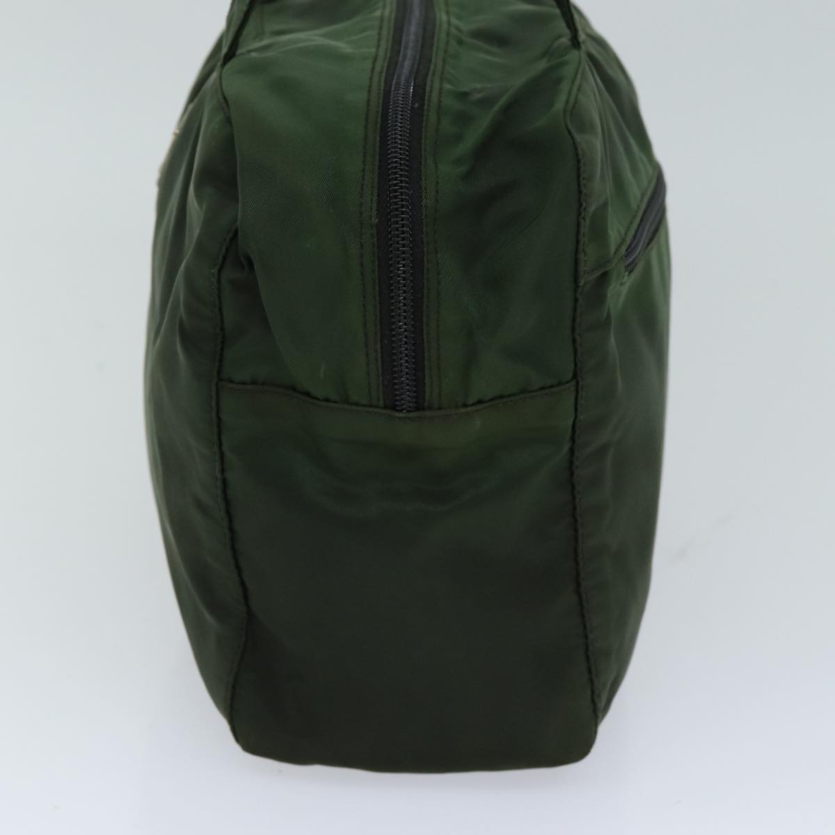 PRADA Hand Bag Nylon Khaki 76455