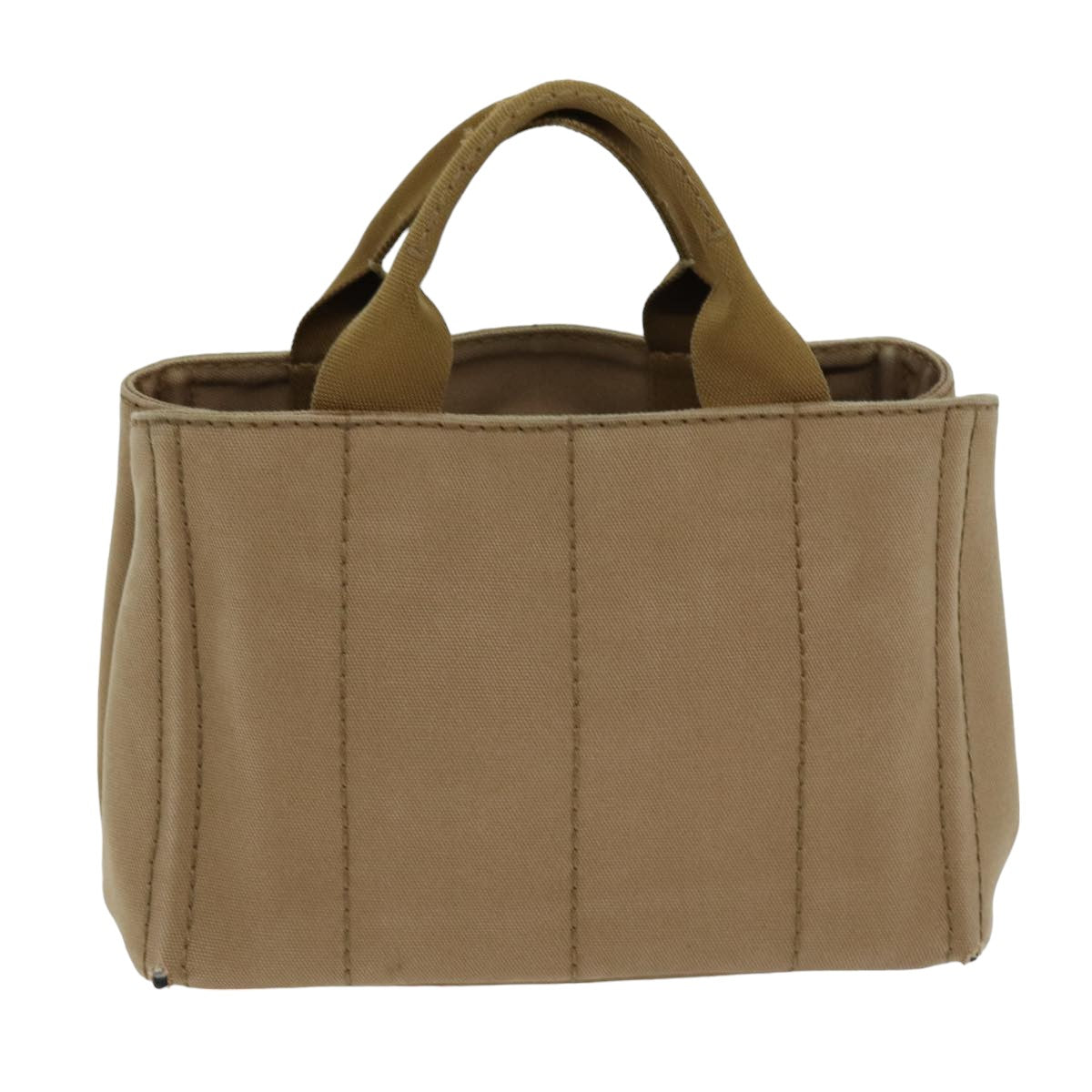 PRADA Canapa PM Hand Bag Canvas 2way Brown 76473