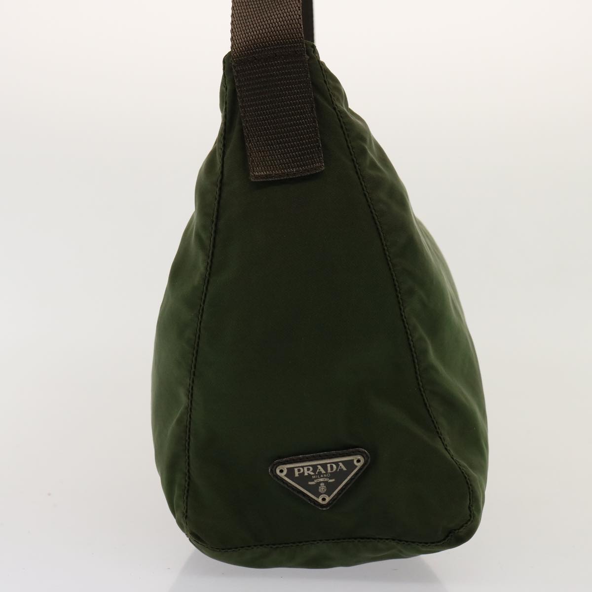 PRADA Shoulder Bag Nylon Khaki 76518