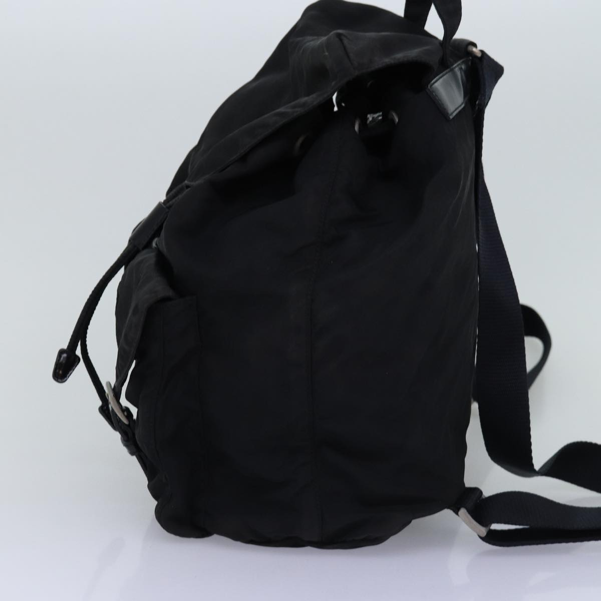 PRADA Backpack Nylon Black 76575