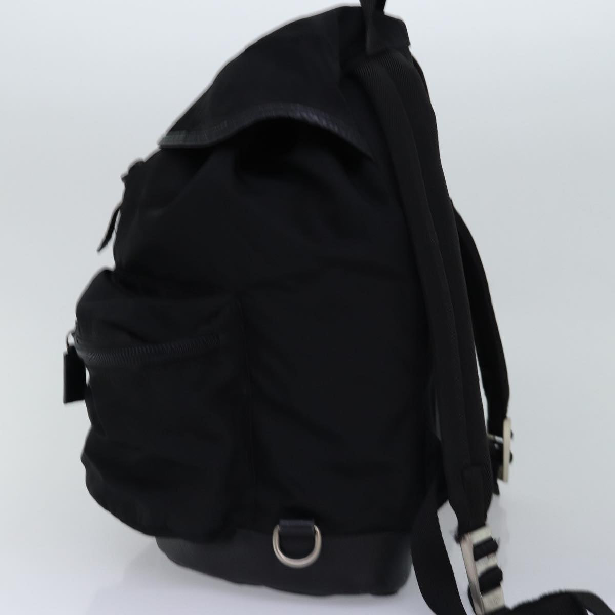 PRADA Backpack Nylon Black 76576