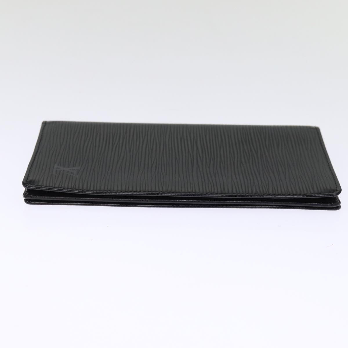 LOUIS VUITTON Epi Porte Cartes Credit Long Wallet Black M63212 LV 76607