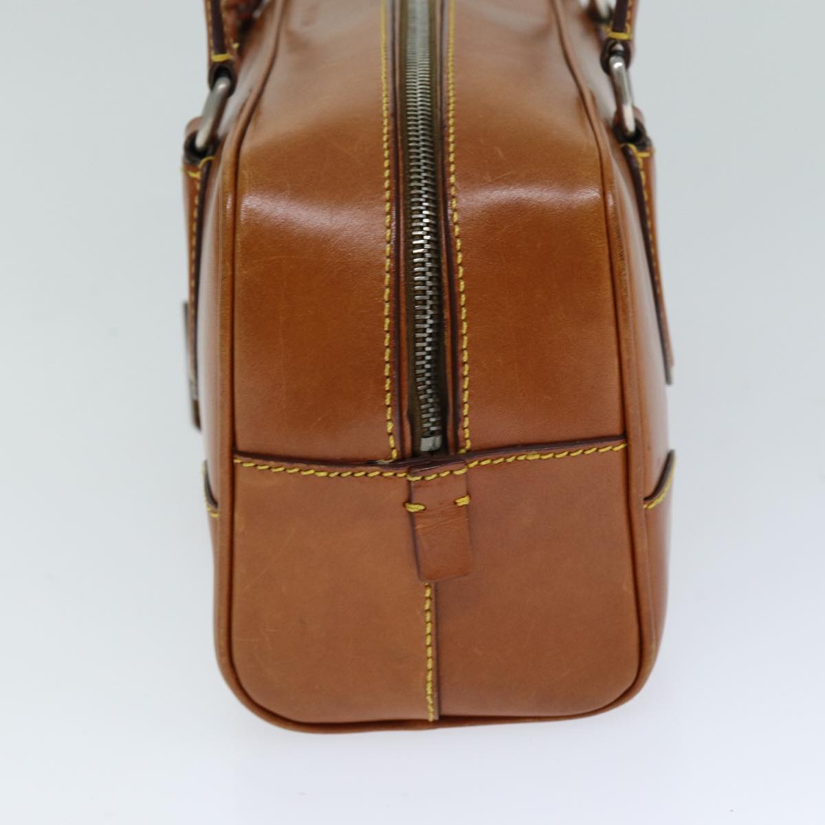 PRADA Shoulder Bag Leather Brown 76646