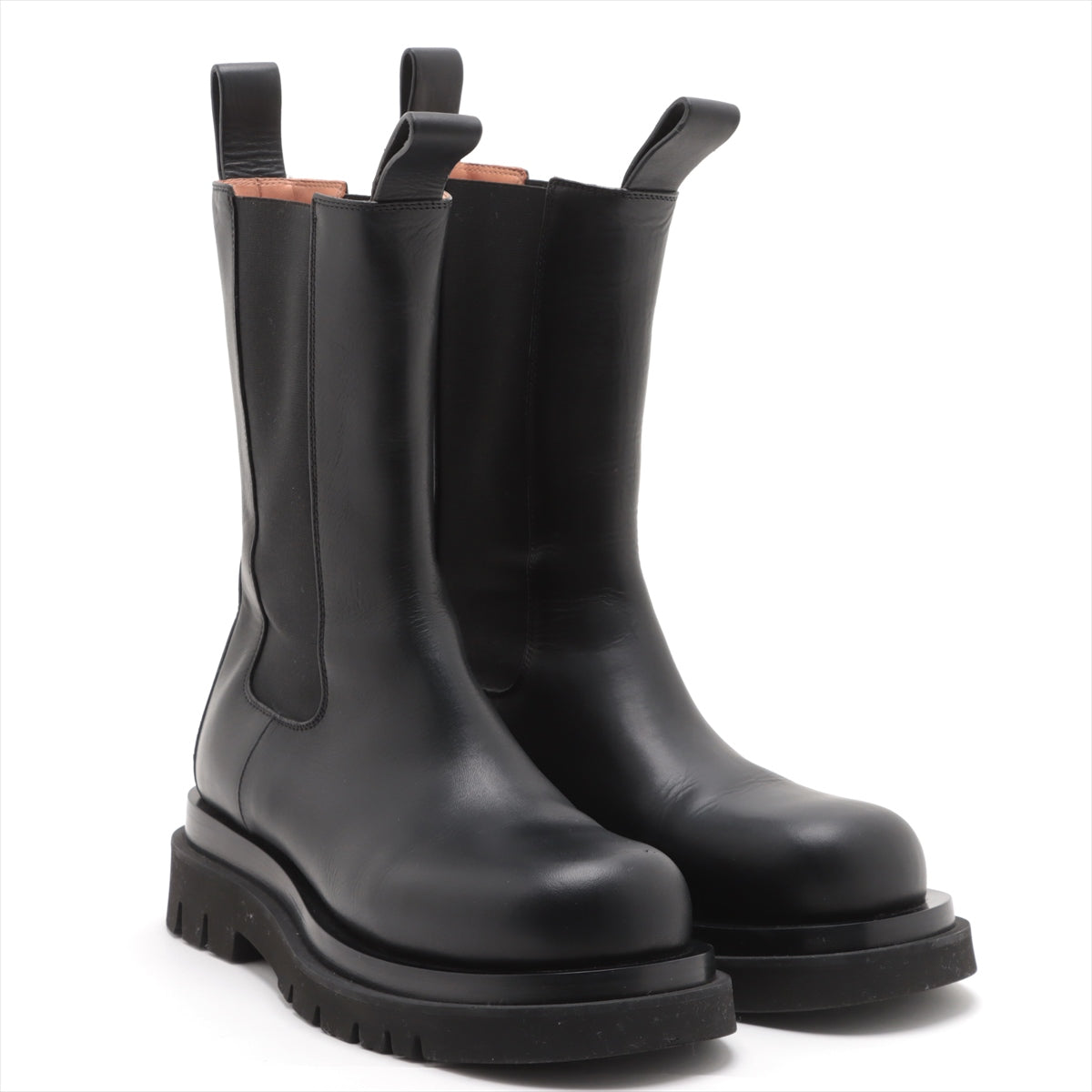 Bottega Veneta Leather Side Gourmet Boots 39 Black Rug