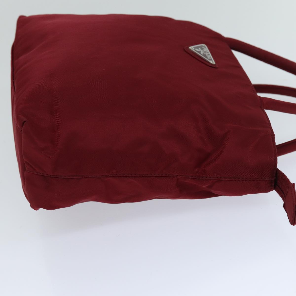 PRADA Hand Bag Nylon Red 76716