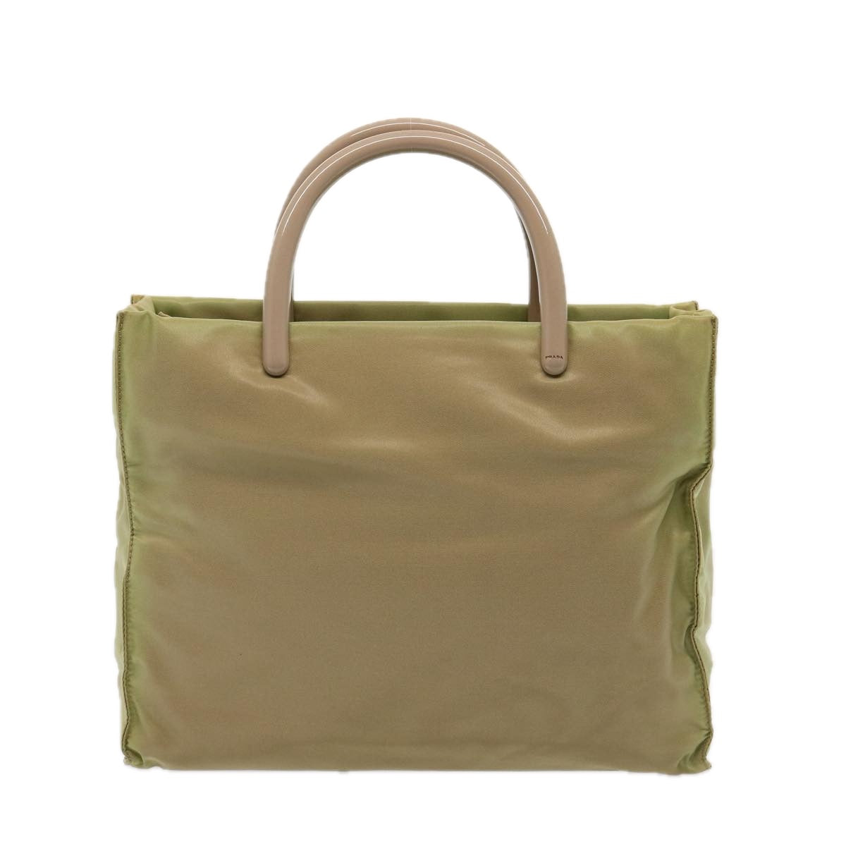 PRADA Hand Bag Nylon Khaki 76734