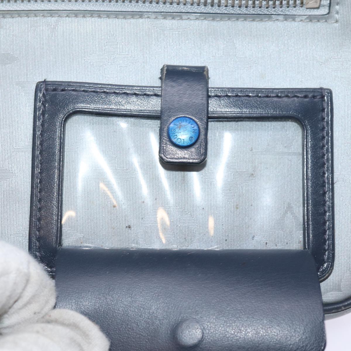 LOUIS VUITTON Monogram Satellite Alpha Clutch Bag Silver M44171 LV 76789
