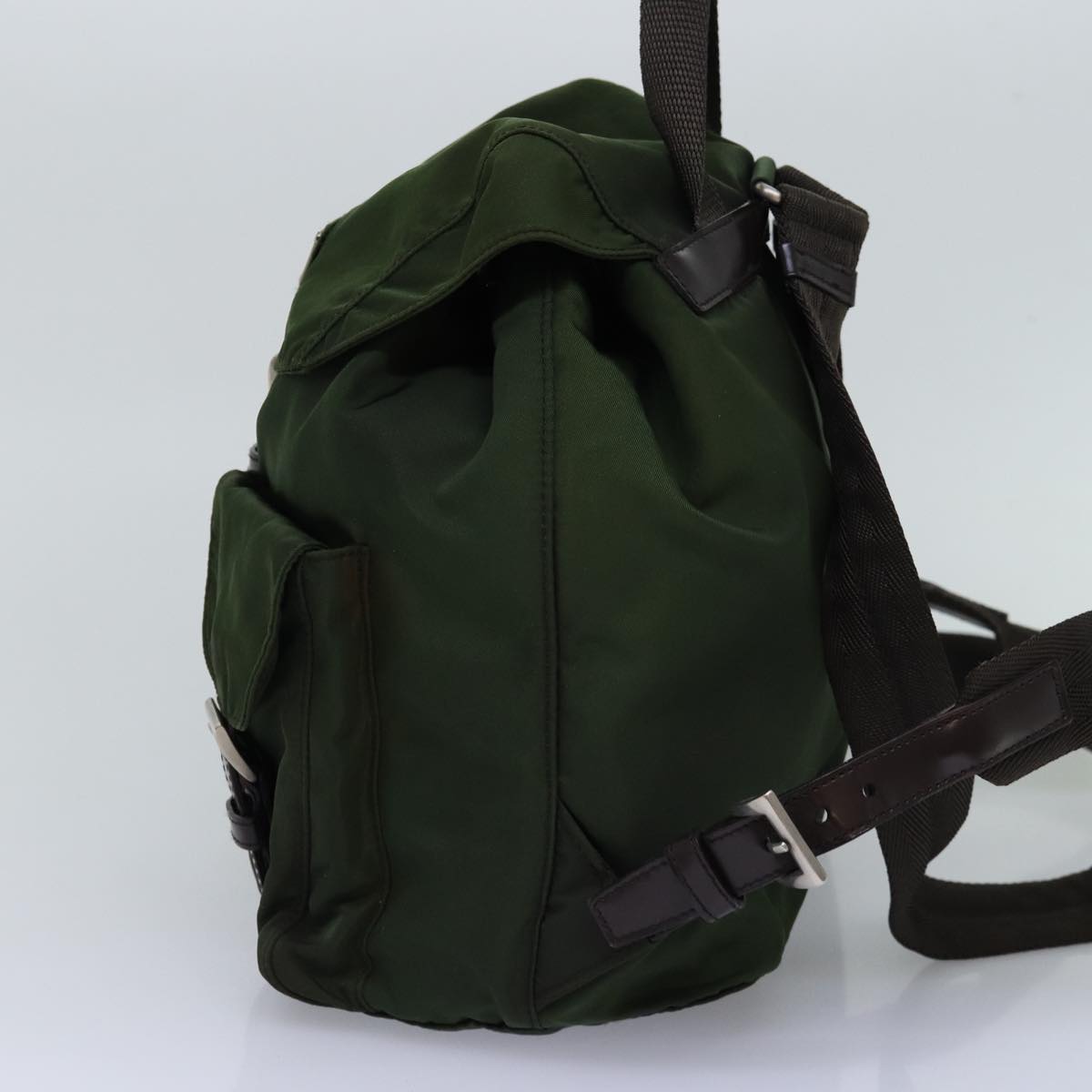 PRADA Backpack Nylon Khaki 76800