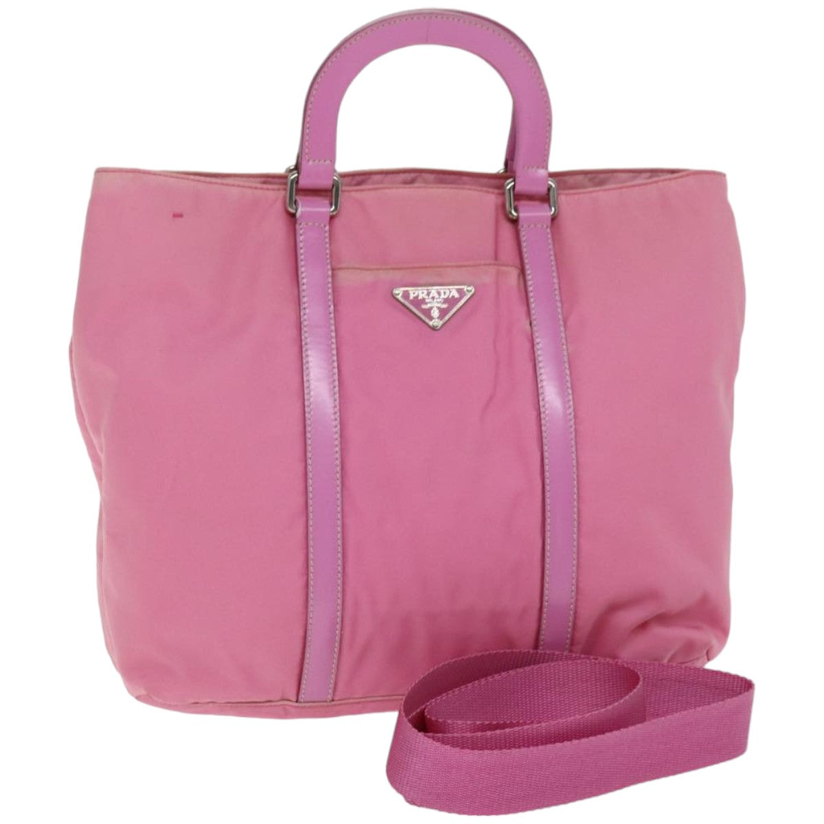 PRADA Hand Bag Nylon 2way Pink 76801