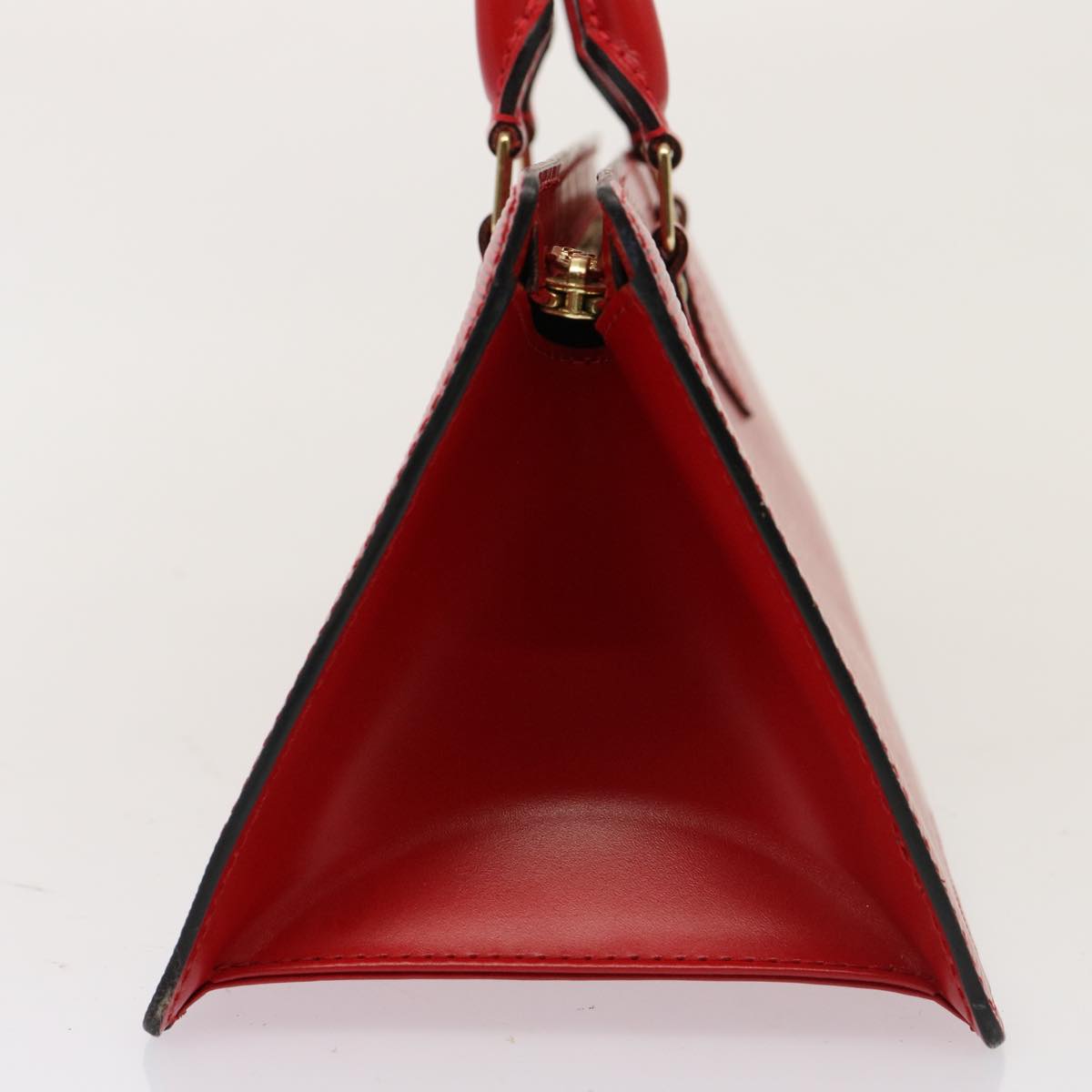 LOUIS VUITTON Epi Sac Triangle Hand Bag Red M52097 LV 76867