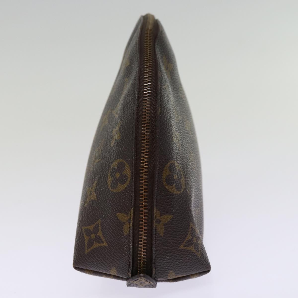 LOUIS VUITTON Monogram Trousse Demi Ronde Cosmetic Pouch M47520 LV 76931