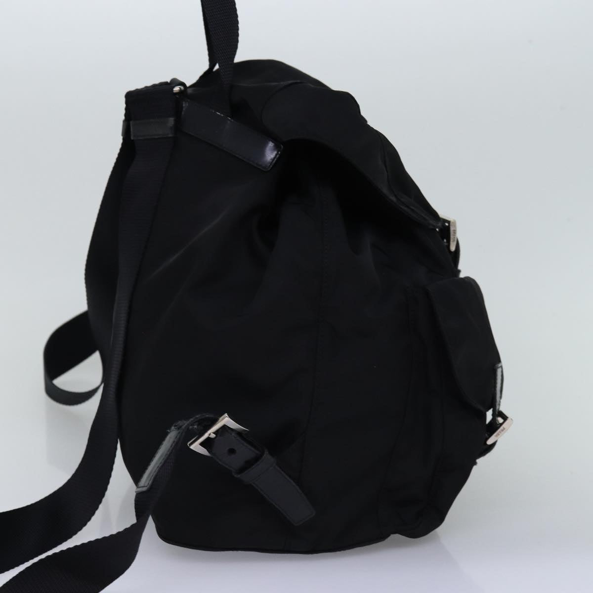 PRADA Backpack Nylon Black 76970
