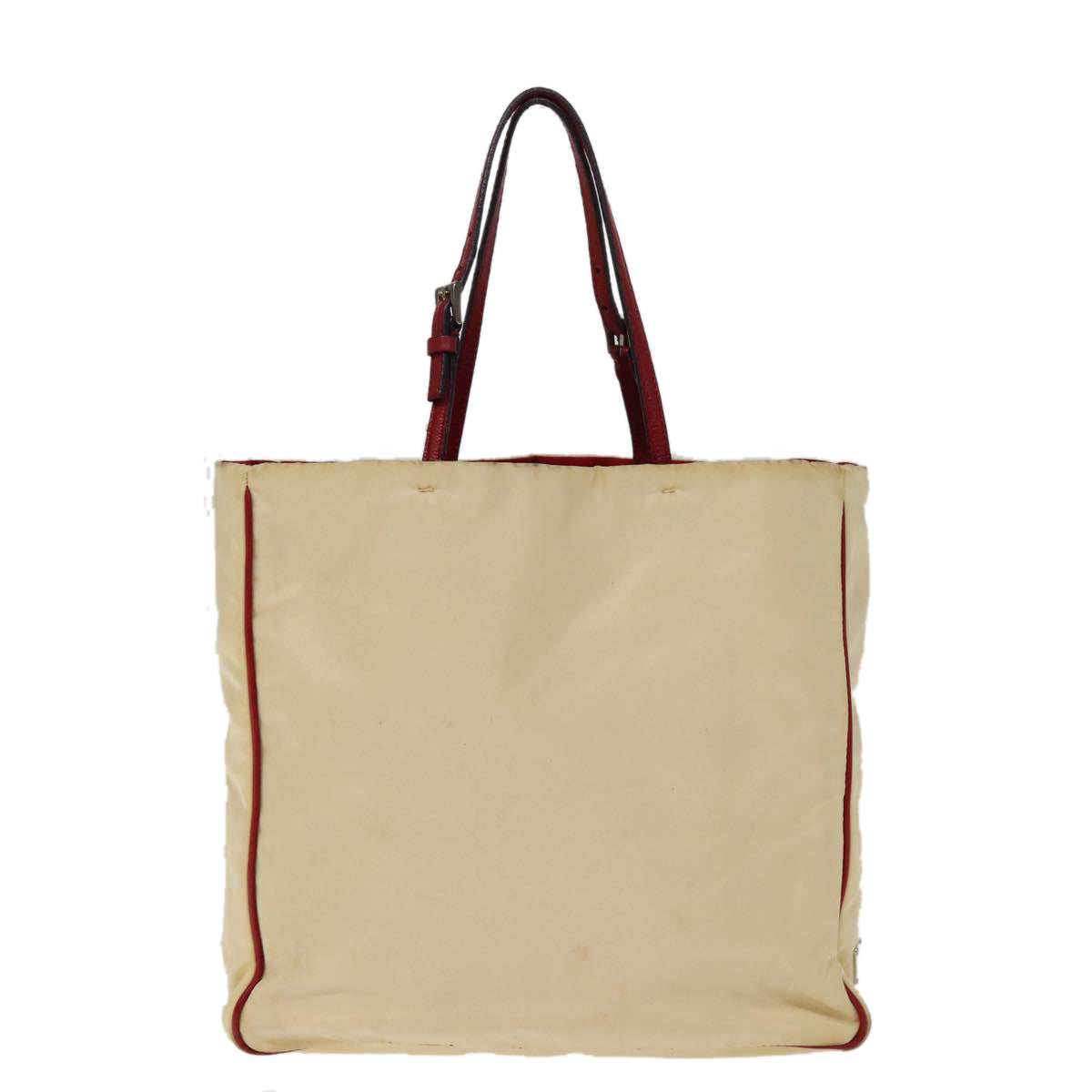 PRADA Tote Bag Nylon Beige 76973