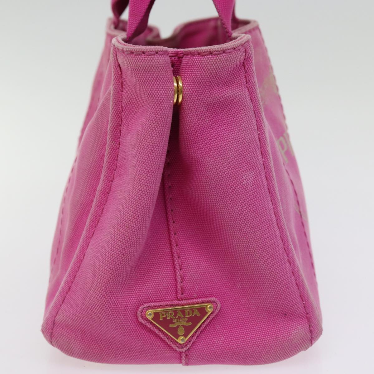 PRADA Canapa PM Hand Bag Canvas 2way Pink 76984