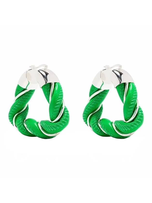 Bottega Veneta Twist Earrings Parakeet