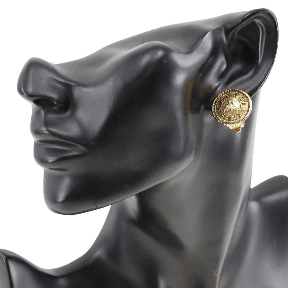 CHANEL 31 RUE CAMBON CAMBON Earrings Vintage G 10.2g 31 RUE CAMBON