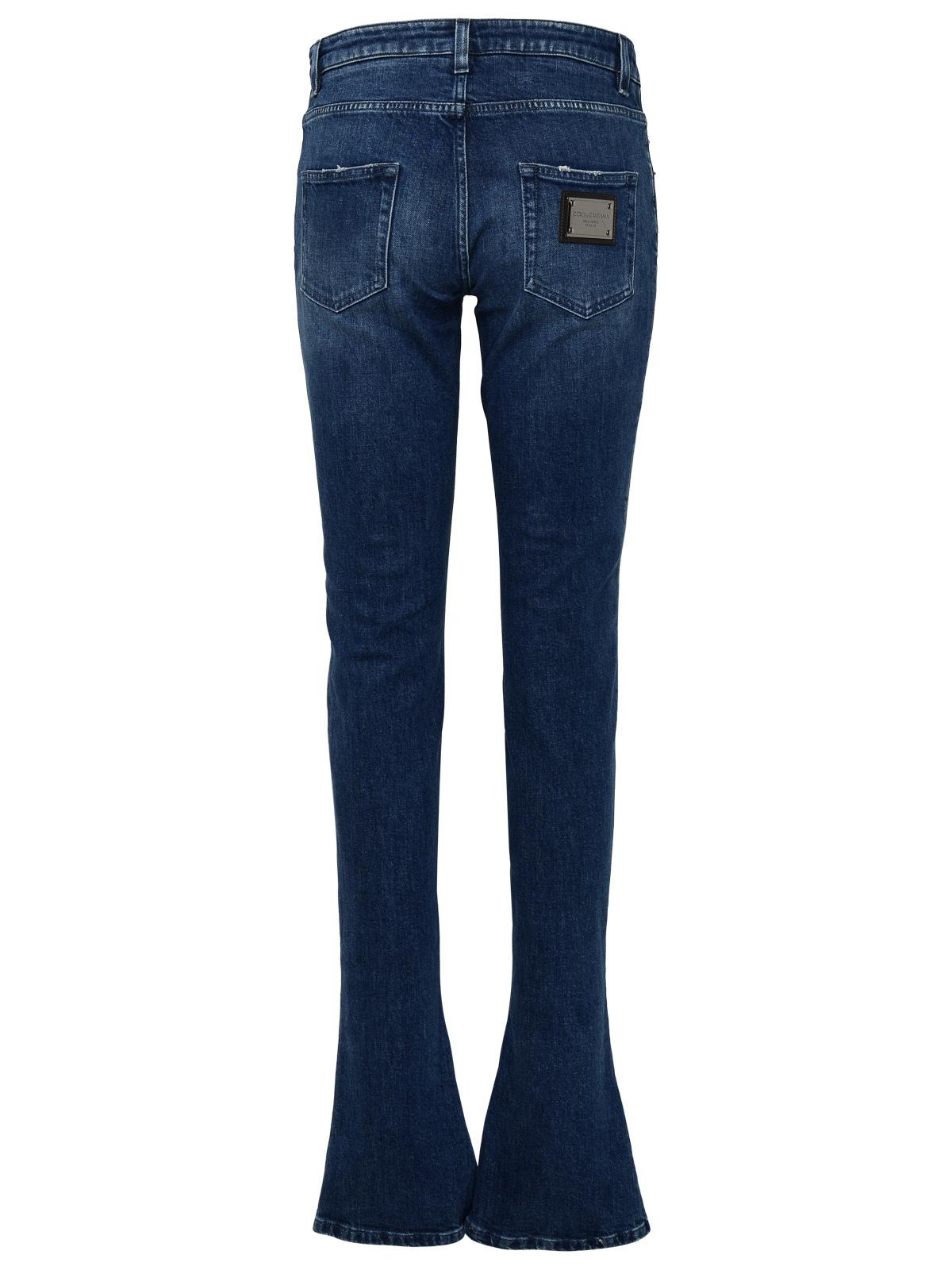 Dolce & Gabbana Blue Cotton Jeans Women