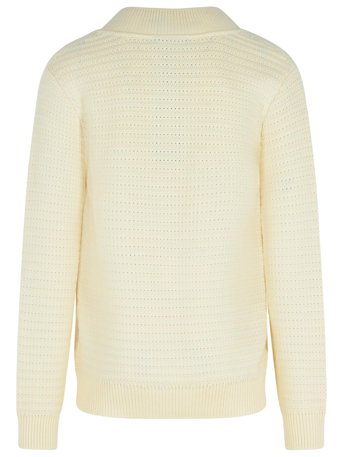 Dolce & Gabbana White Virgin Wool Sweater Men