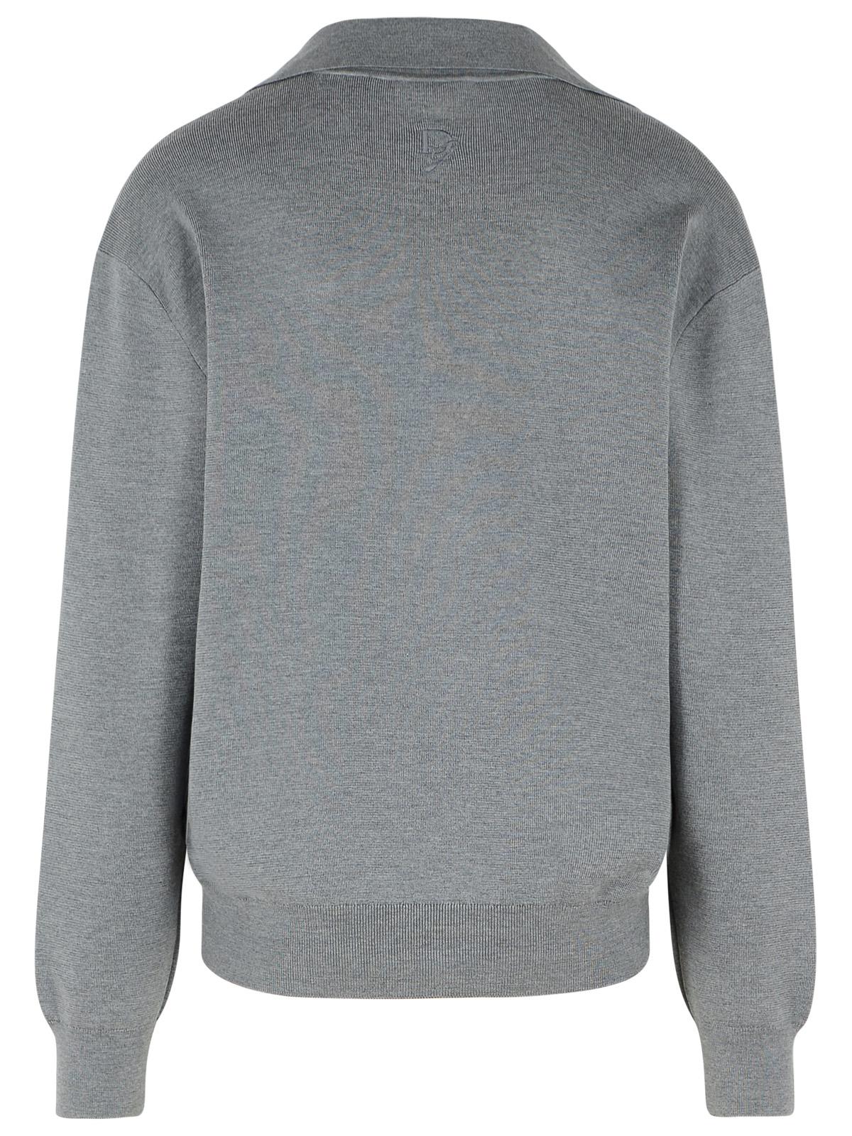 Dolce & Gabbana Grey Virgin Wool Sweater Men