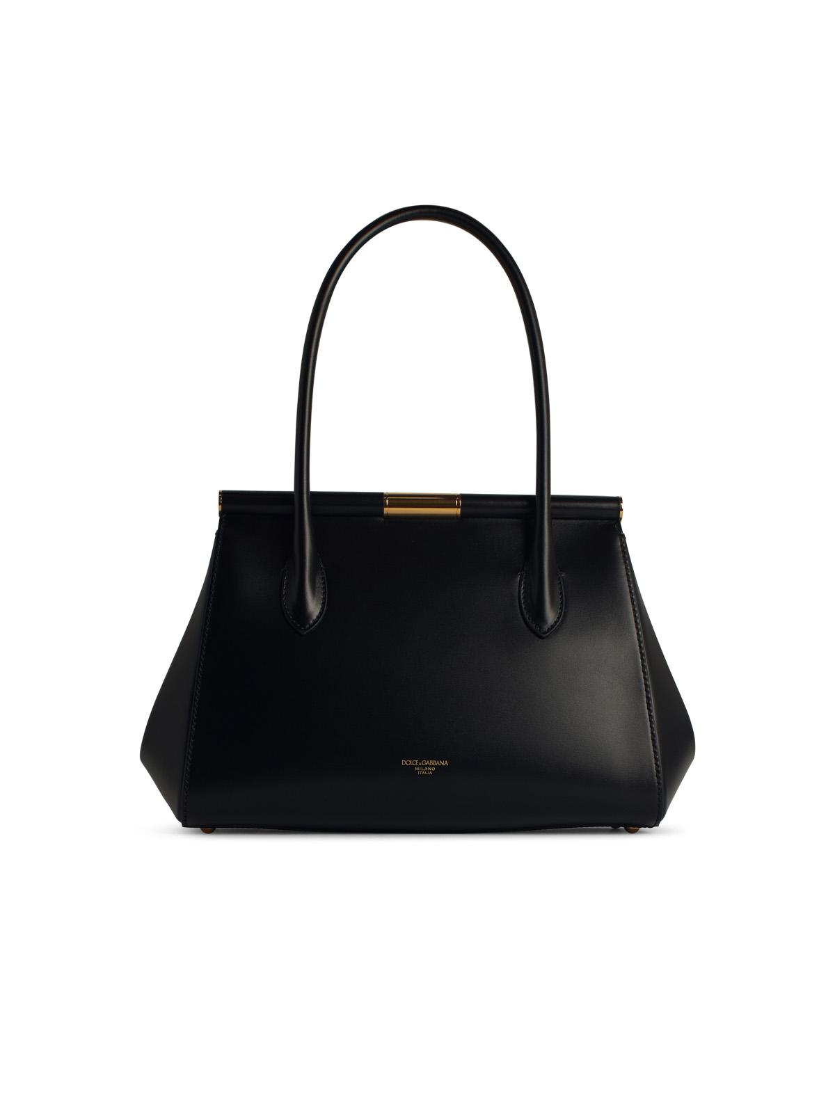 Dolce & Gabbana 'New Sicily' Black Leather Bag Women