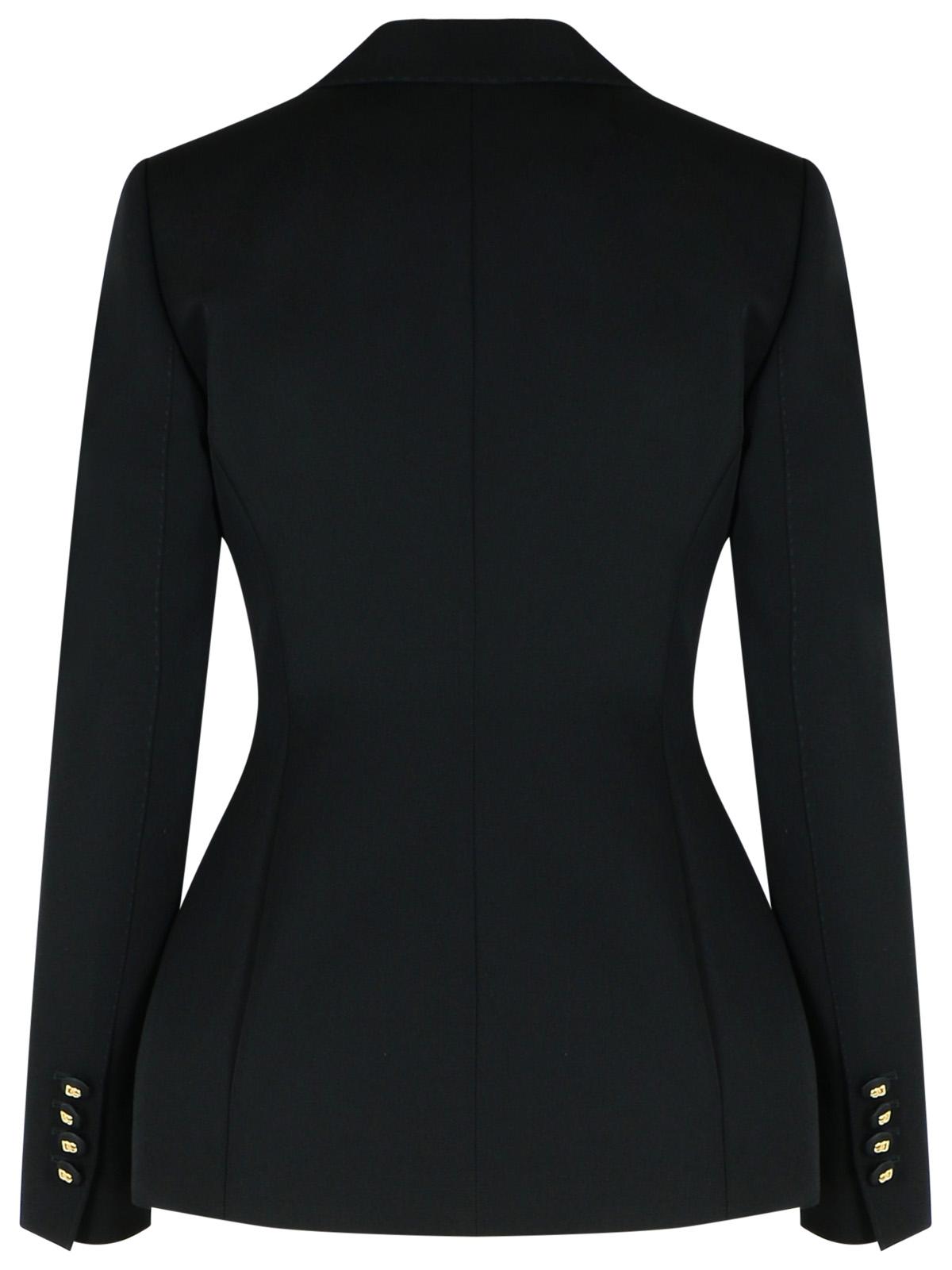 Dolce & Gabbana Black Virgin Wool Blazer Women