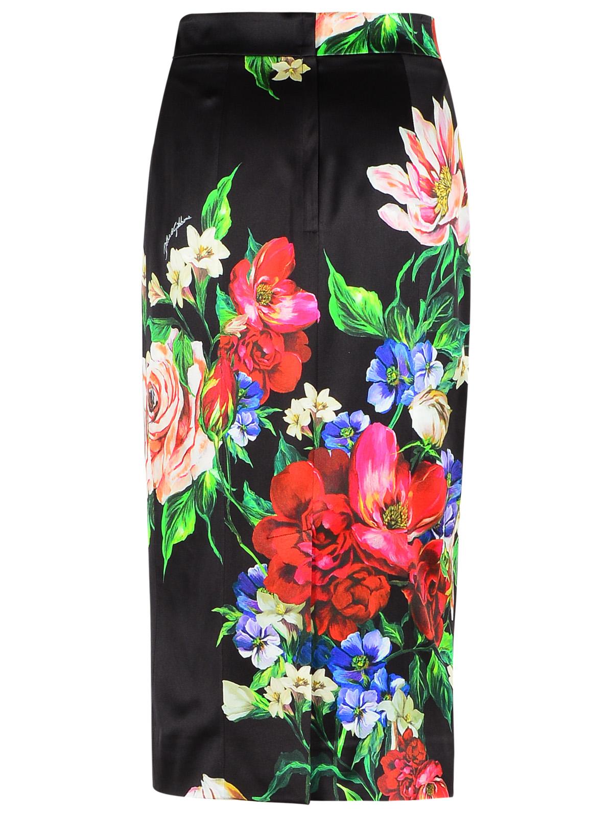 Dolce & Gabbana Black Viscose Blend Skirt Women
