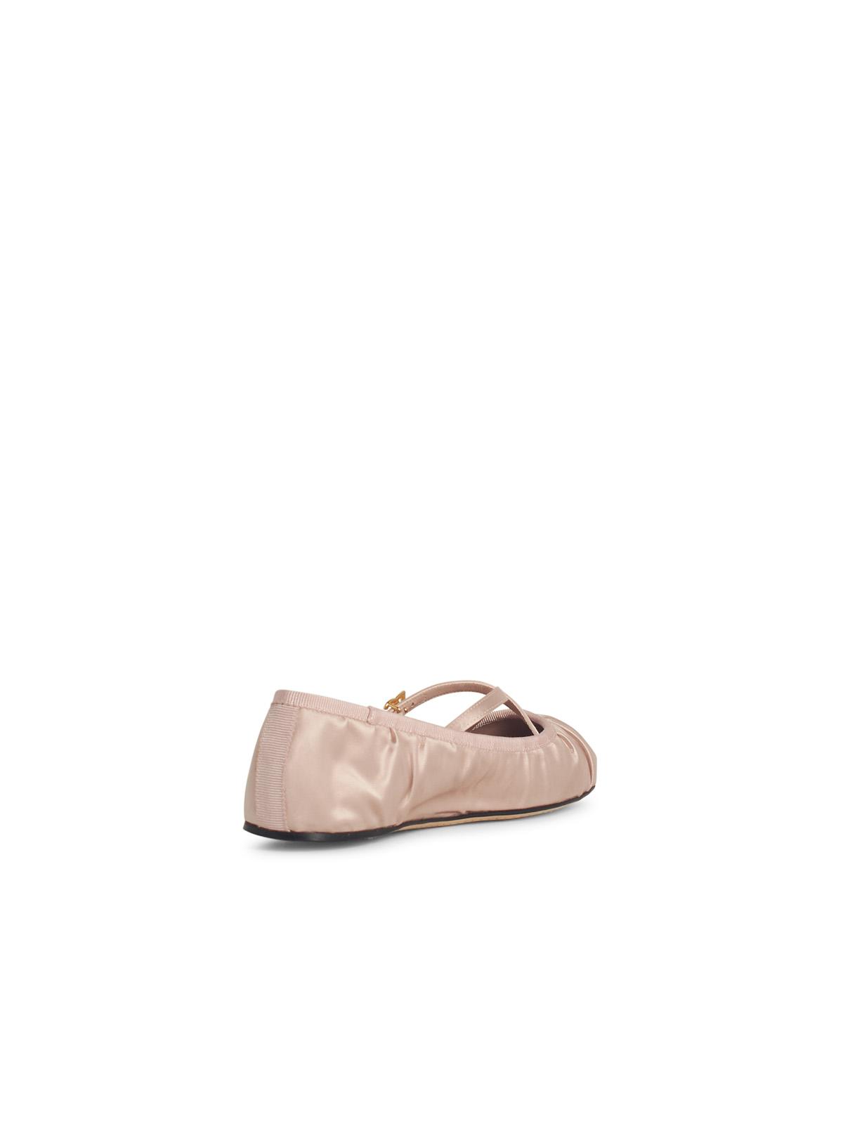 Dolce & Gabbana Pink Satin Ballet Flats Women