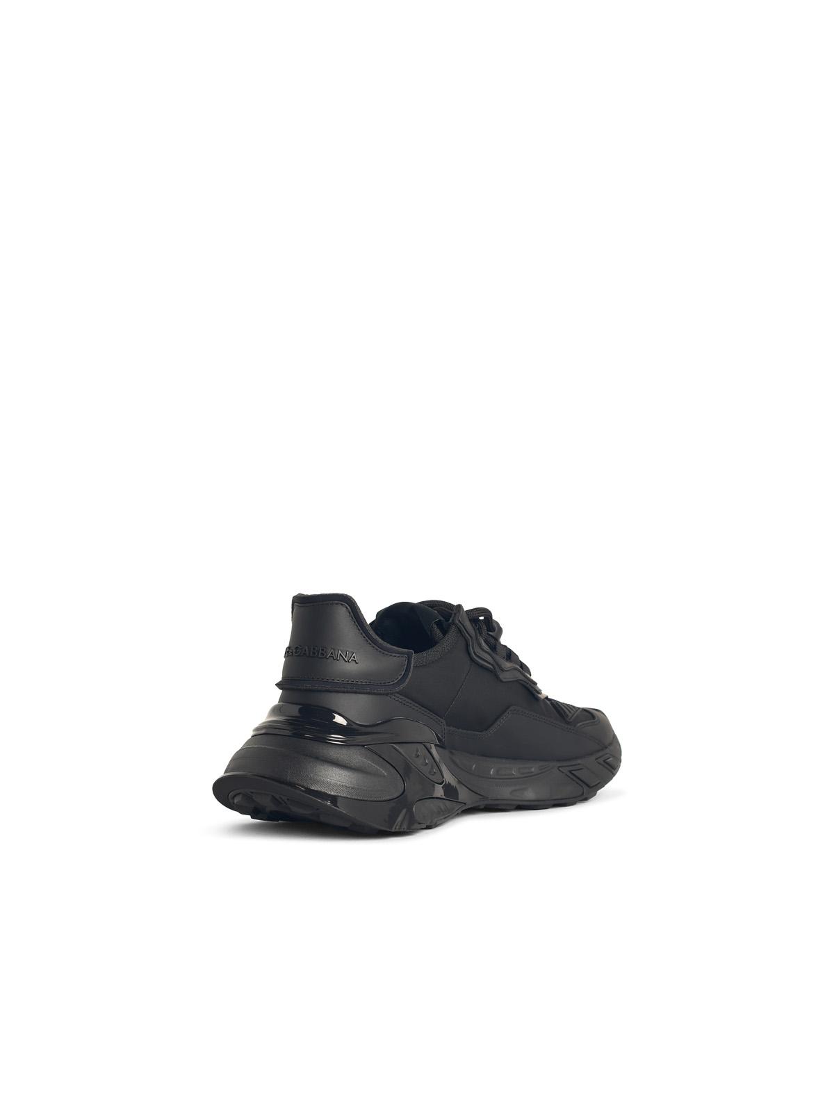 Dolce & Gabbana 'Daymaster' Black Leather Blend Sneakers Men