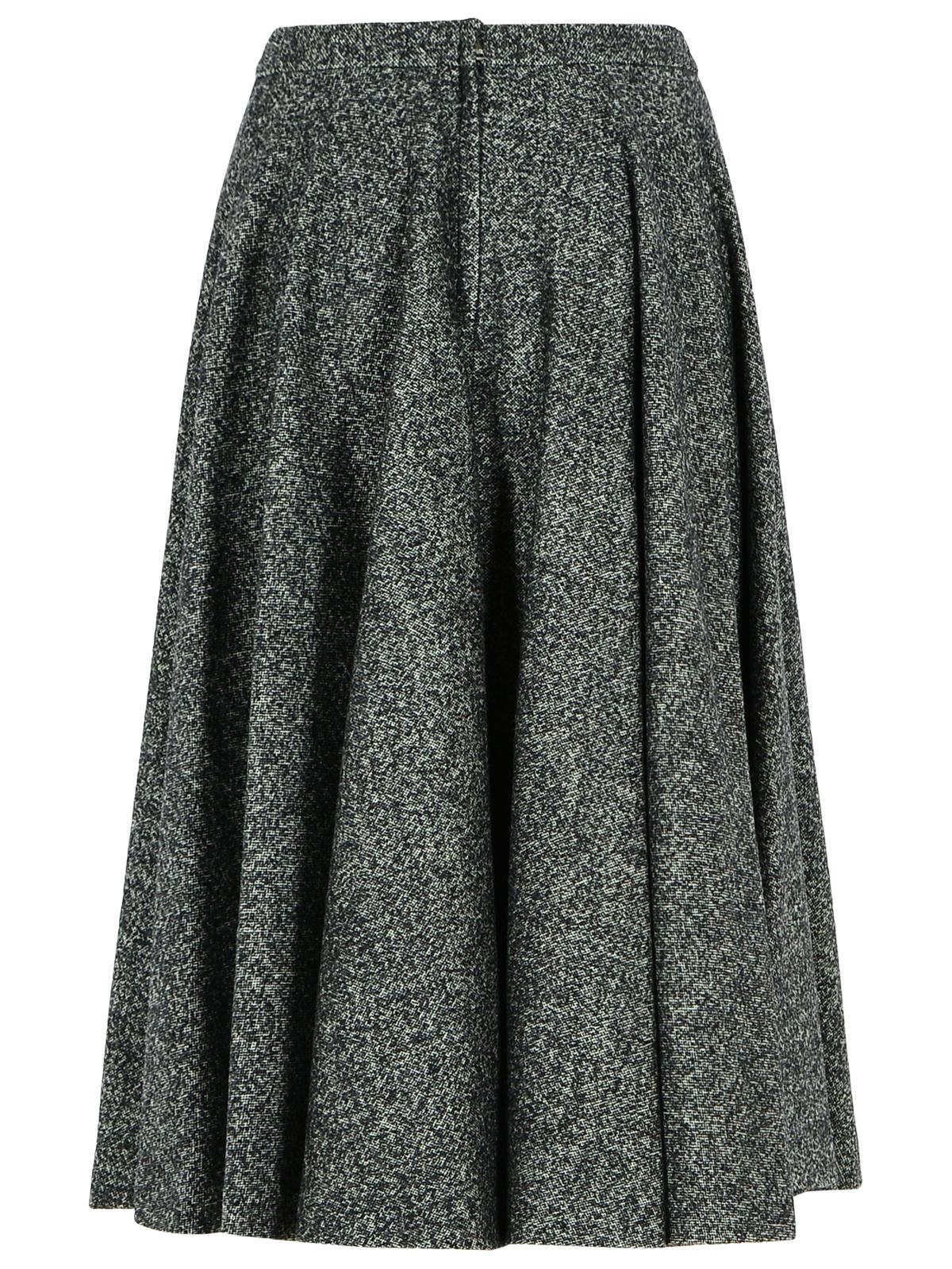 Dolce & Gabbana Two-Tone Virgin Wool Blend Skirt Women