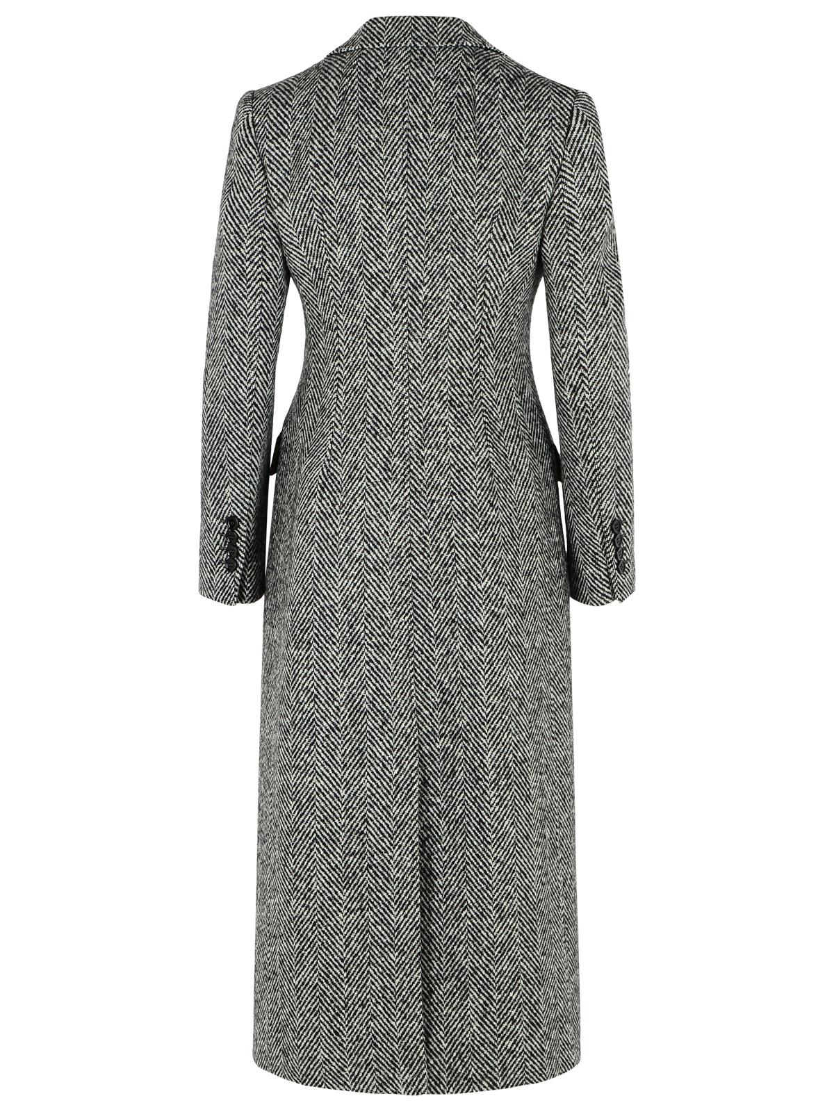 Dolce & Gabbana Two-Tone Virgin Wool Coat Women
