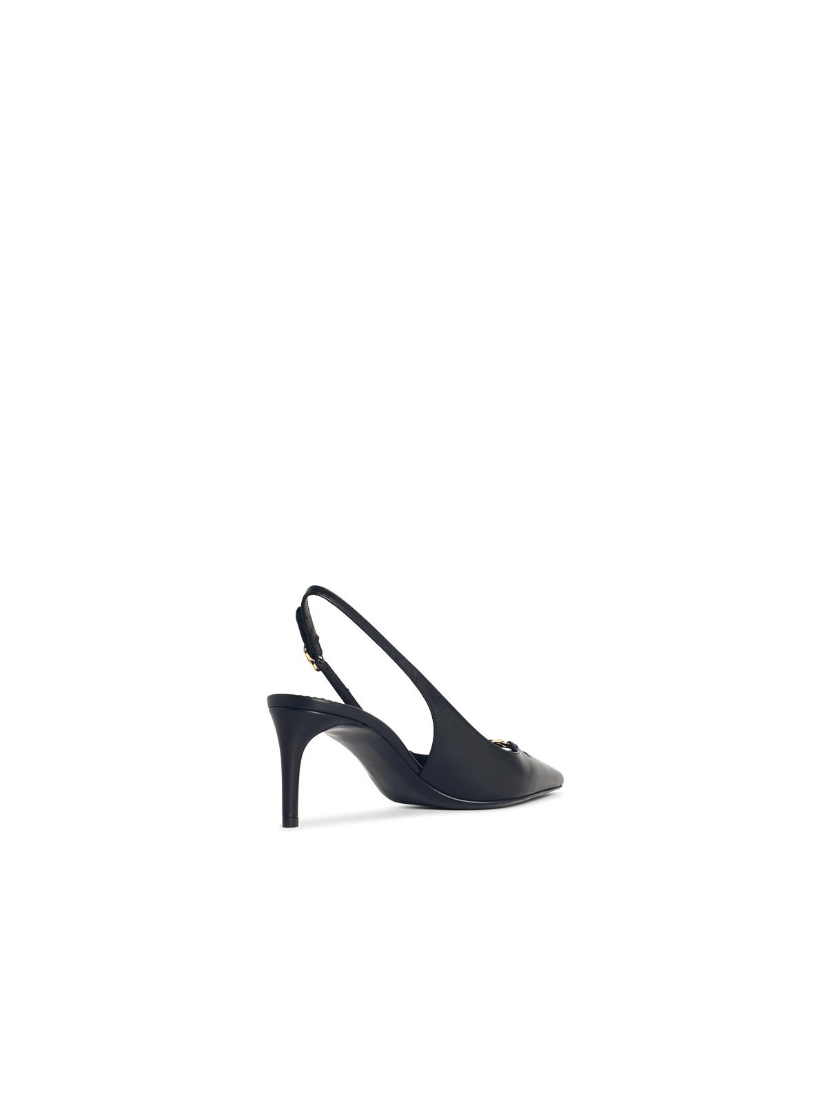 Dolce & Gabbana Black Leather Slingbacks Women