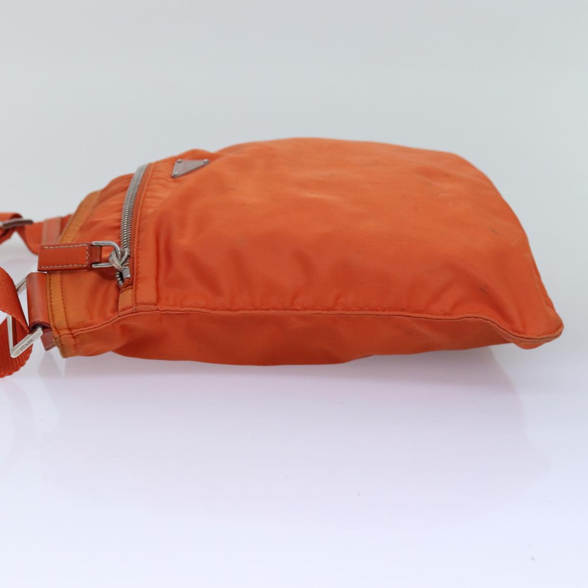 PRADA Shoulder Bag Nylon Orange 77079