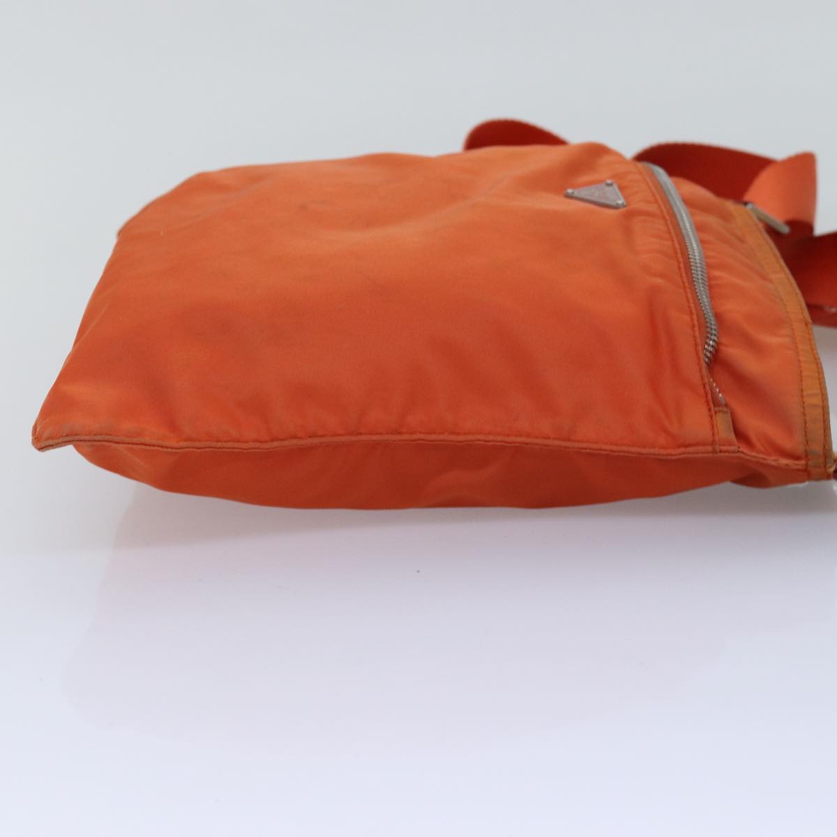 PRADA Shoulder Bag Nylon Orange 77079