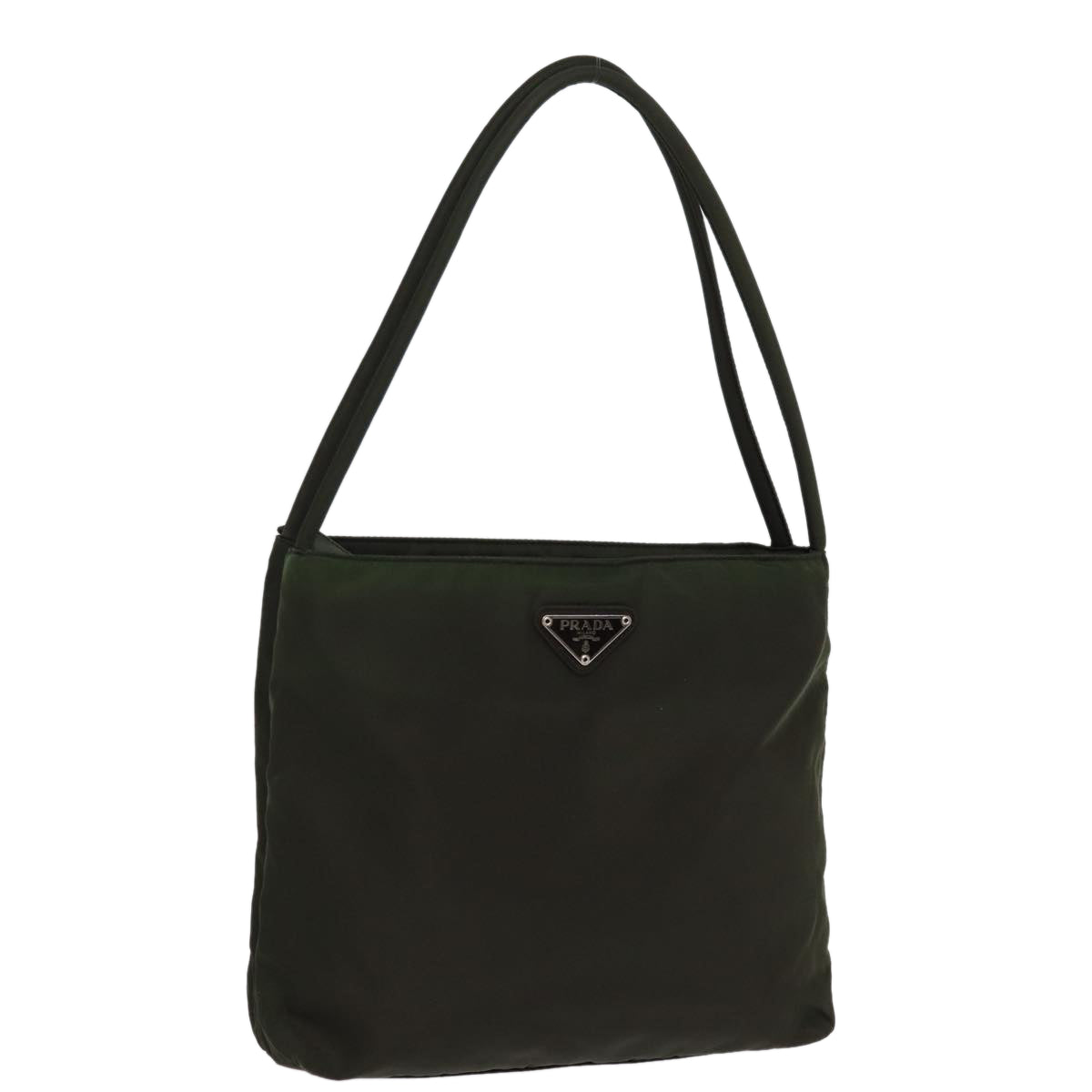 PRADA Shoulder Bag Nylon Khaki 77081