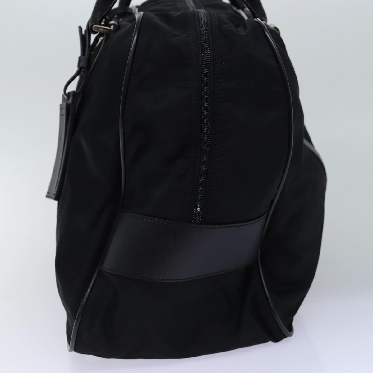 PRADA Boston Bag Nylon Black 77085