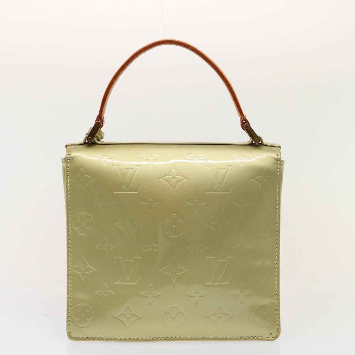 LOUIS VUITTON Monogram Vernis Spring Street Hand Bag Gris M91029 LV 77147