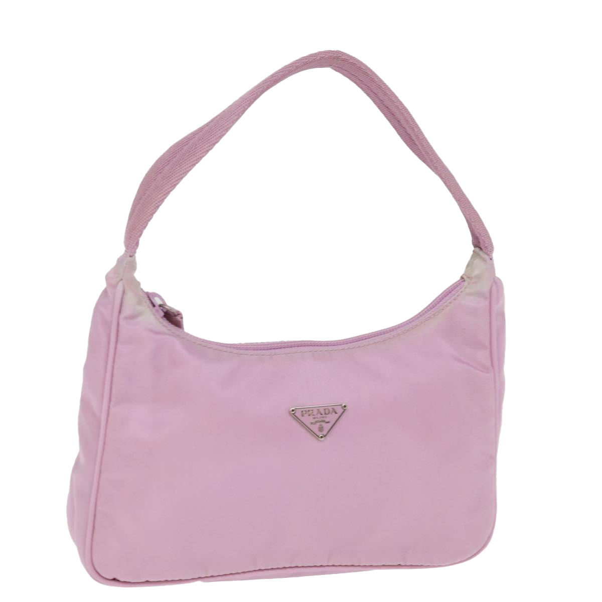 PRADA Pouch Nylon Pink 77203