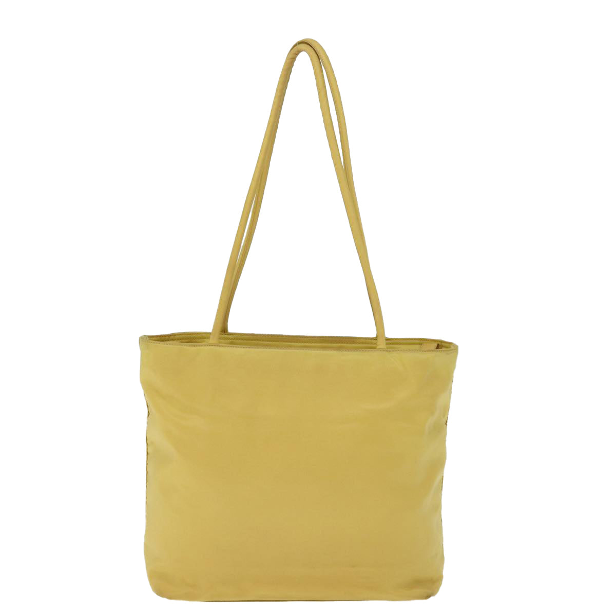 PRADA Shoulder Bag Nylon Yellow 77230