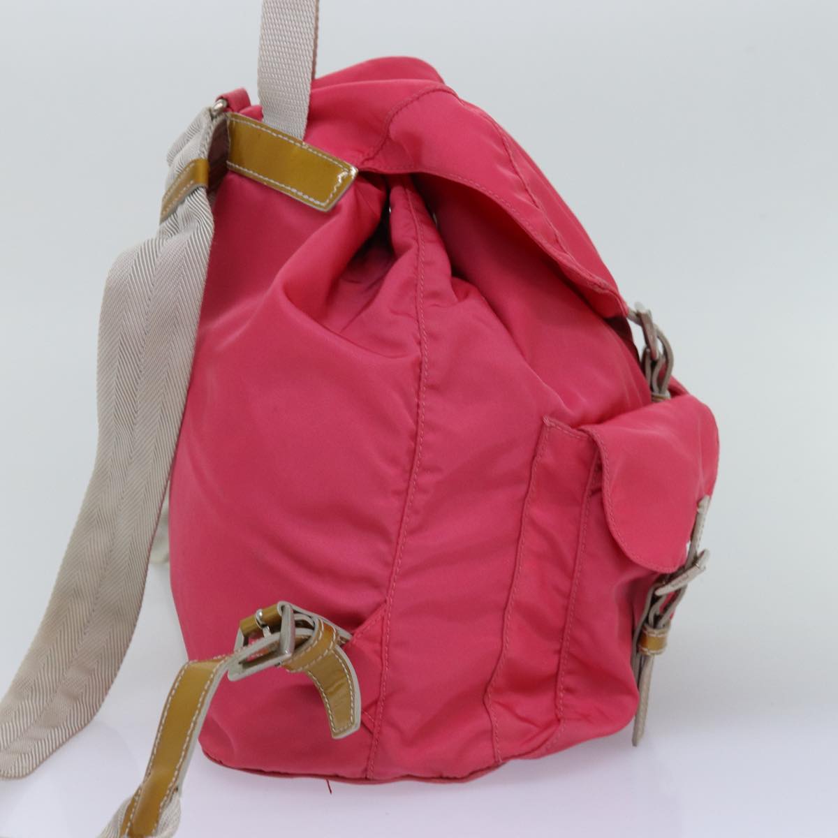 PRADA Backpack Nylon Pink 77236
